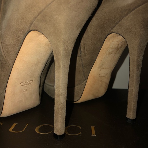 Gucci Suede Boot Heels - Picture 4 of 7